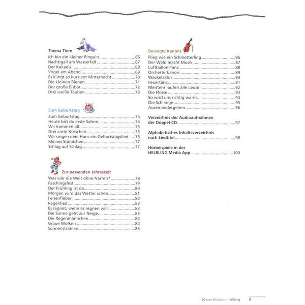 Helbling Verlag 100 bunte Kanonhits