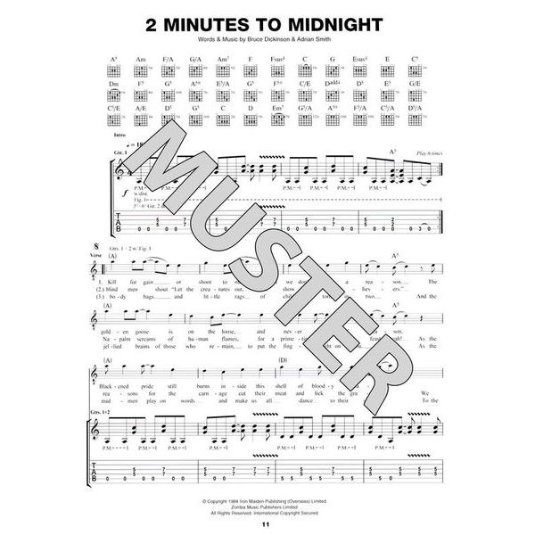 Wise Publications Iron Maiden Somewhere Back In