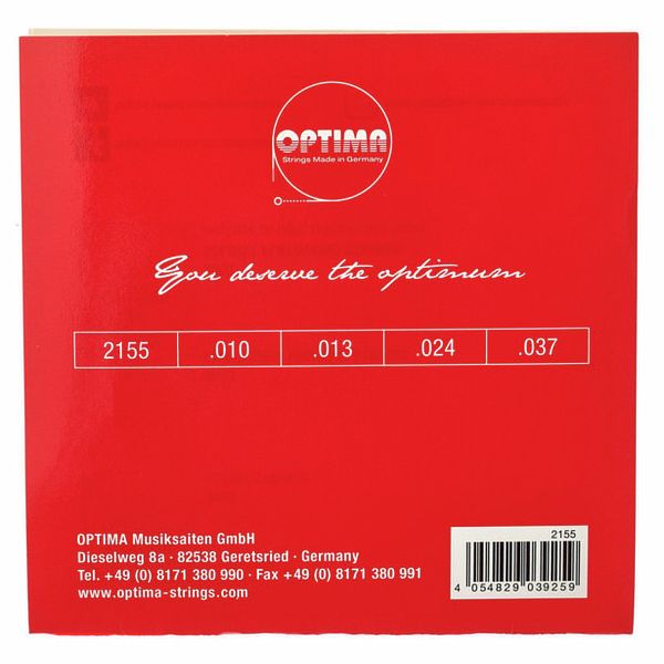 Optima 2155 24K Mandolin Gold Strings
