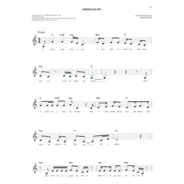 Hal Leonard The Easy Seventies Fake Book