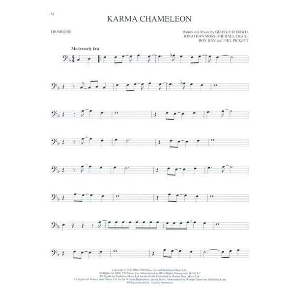 Hal Leonard 101 Popular Songs Trombone