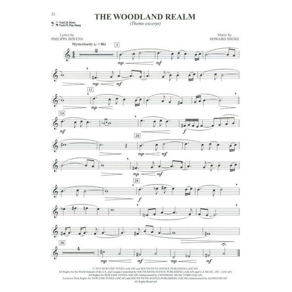 Alfred Music Publishing Hobbit Trilogy Clarinet