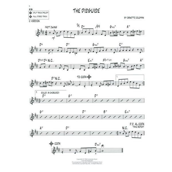 Hal Leonard Jazz Play-Along O. Coleman