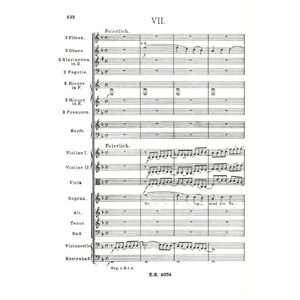 Edition Eulenburg Brahms Ein Deutsches Requiem