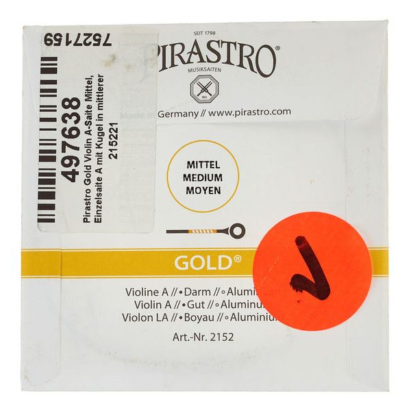 Pirastro Gold Violin Single A Medium