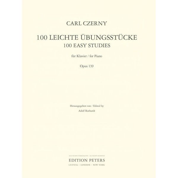 Edition Peters Czerny 100 leichte bungsstück