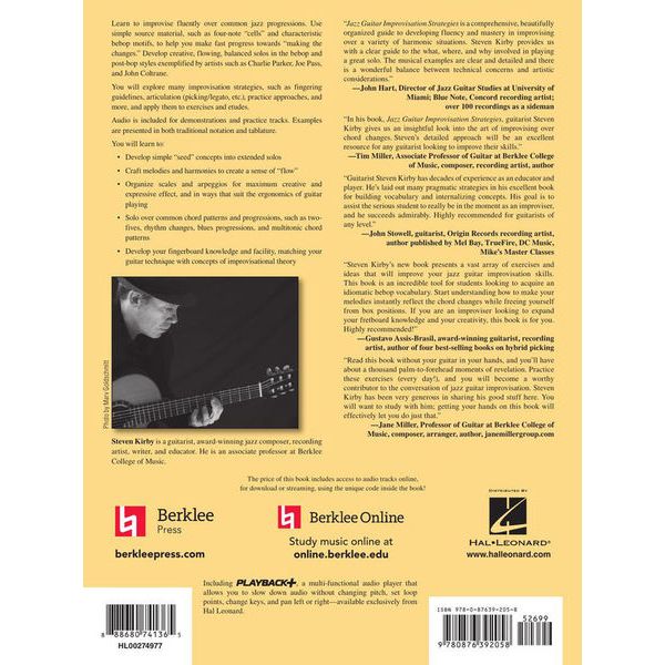 Backbeat Books Jazz Guitar Improvisation