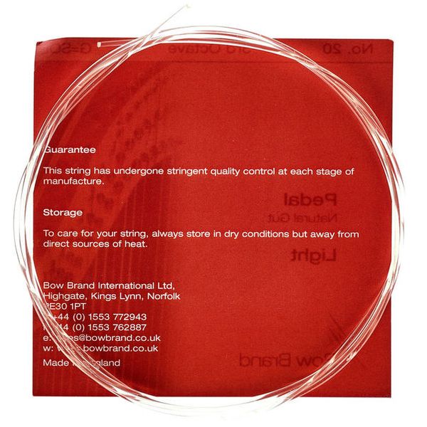 Bow Brand Pedal Nat. Gut 3rd G No.20 L