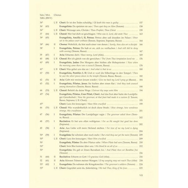 Brenreiter Bach Matthus-Passion