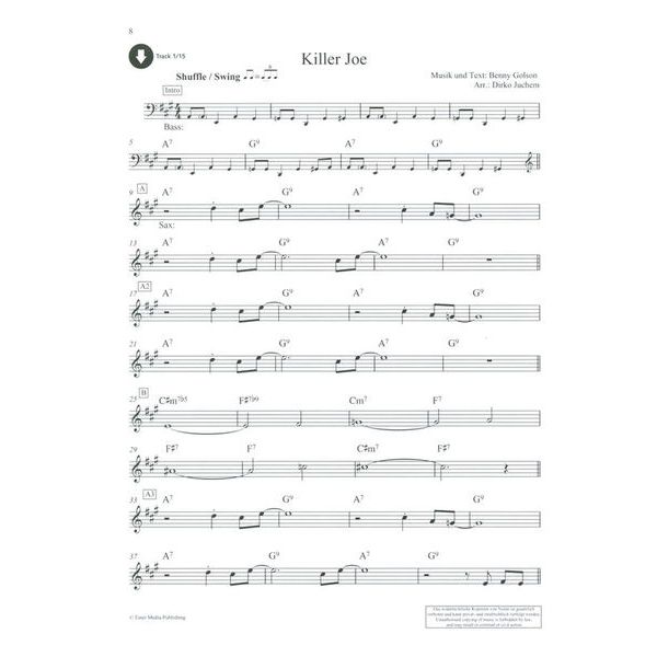 Schott Jazz Standards Alto Sax