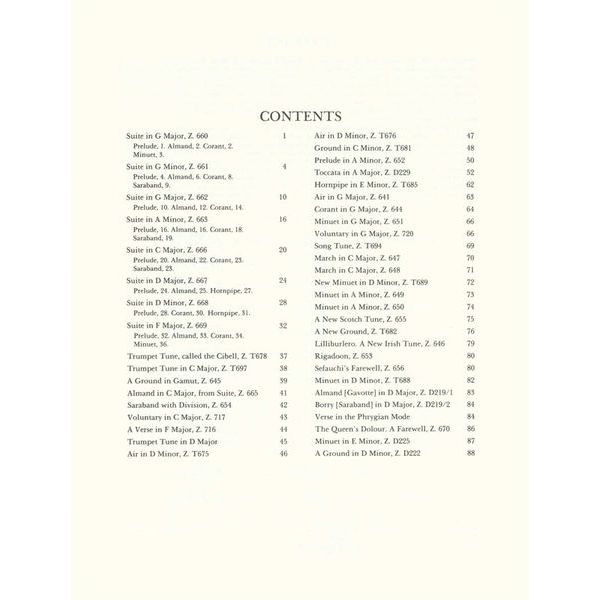 Dover Publications Purcell Keyboard Works