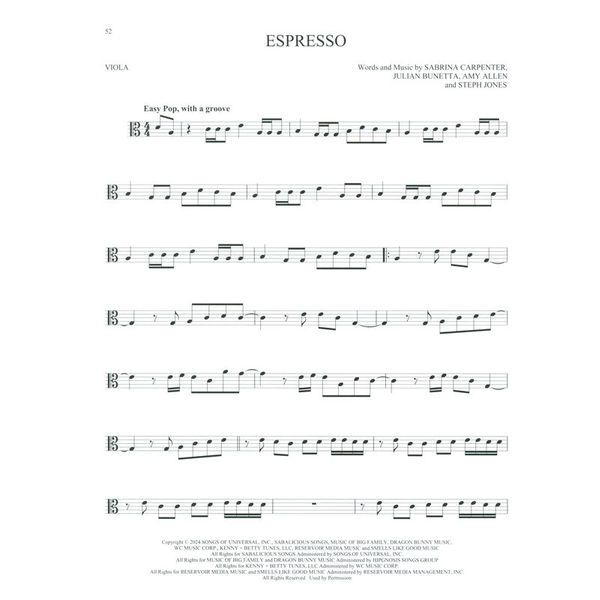 Hal Leonard 101 Top Hits for Viola