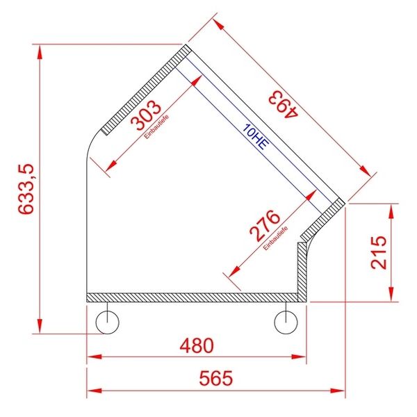 Thon Studio Side Rack 10U WH