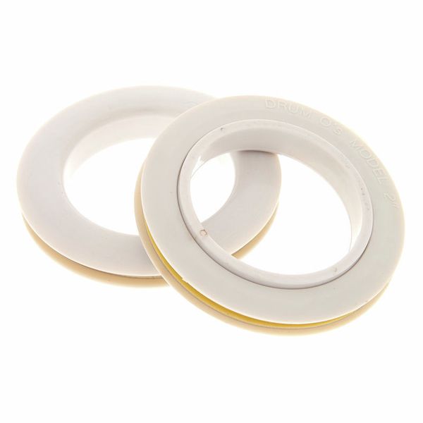 Bass Drum O's 2" White round HW2