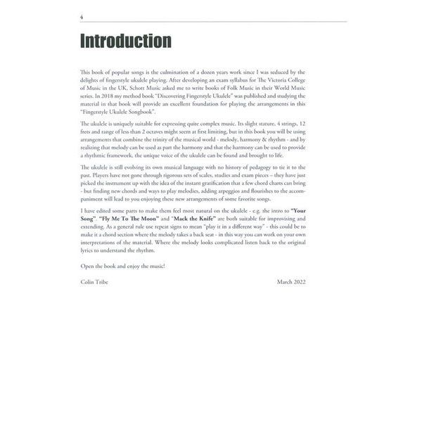Schott Fingerstyle Ukulele Songbook