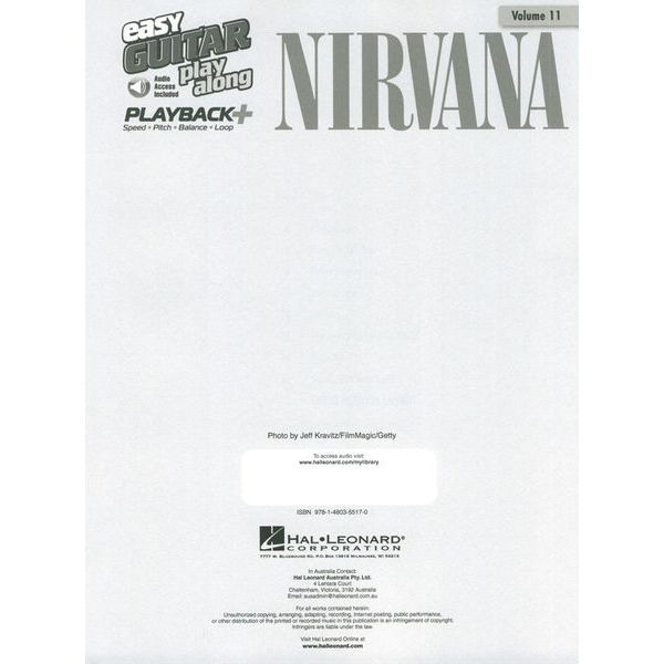 Hal Leonard Easy Guitar Play-Al. Nirvana