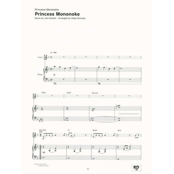 Yamaha Music Entertainment  Studio Ghibli Songs Violin Eas