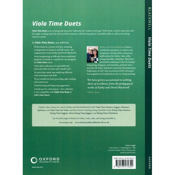 Oxford University Press Viola Time Duets