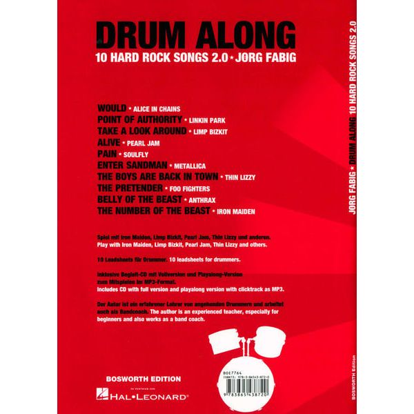 Bosworth Drum Along 10 Hard Rock 2.0