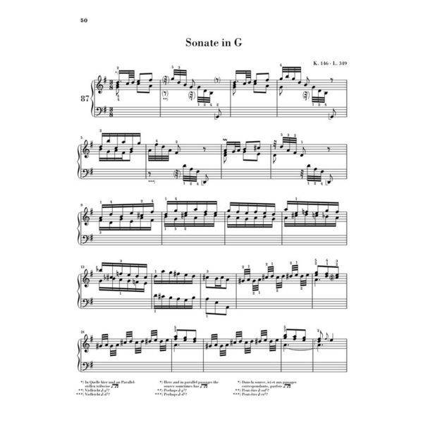 Henle Verlag Scarlatti Klaviersonaten IV