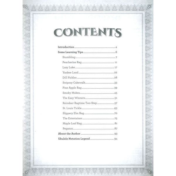 Hal Leonard Ragtime Fingerstyle Ukulele