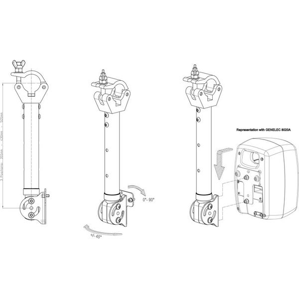 Genelec 8000-446 Truss Mount Kit