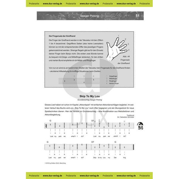 Edition Dux Banjo spielen!