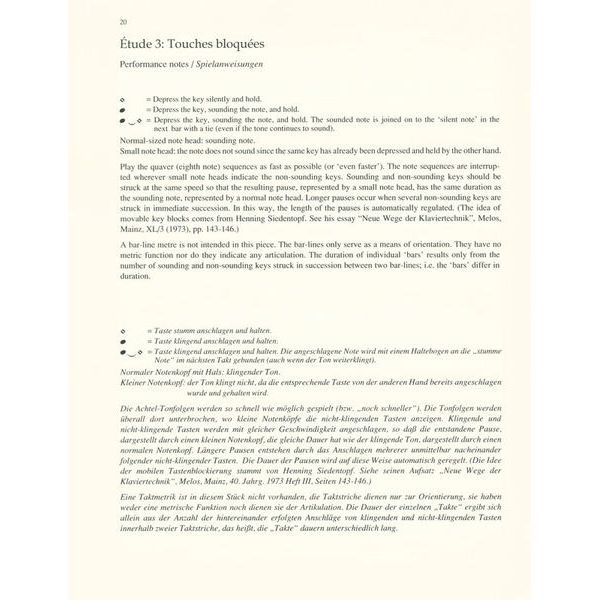 Schott Ligeti Etudes pour Piano 1