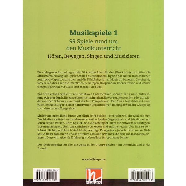 Helbling Verlag Musikspiele 1
