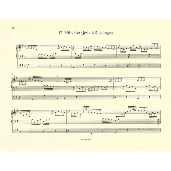 Breitkopf & Hrtel Homilius Choralvorspiele