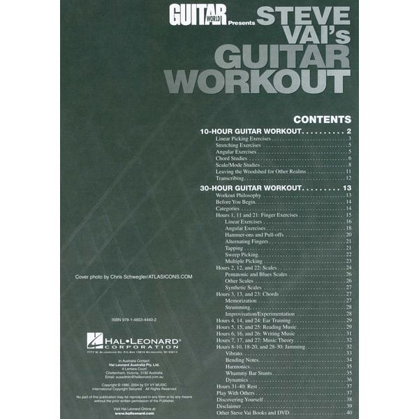 Hal Leonard Steve Vai's Guitar Workout