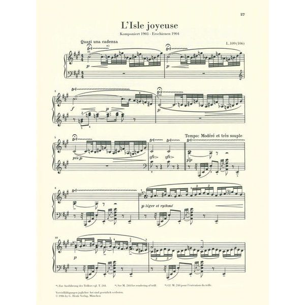 Henle Verlag Debussy Klavierwerke 2