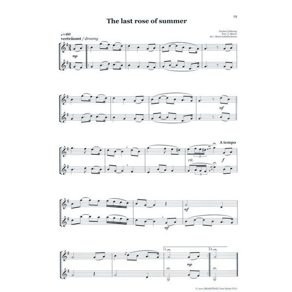 Brasstrail Duet Series 1 Treble Clef