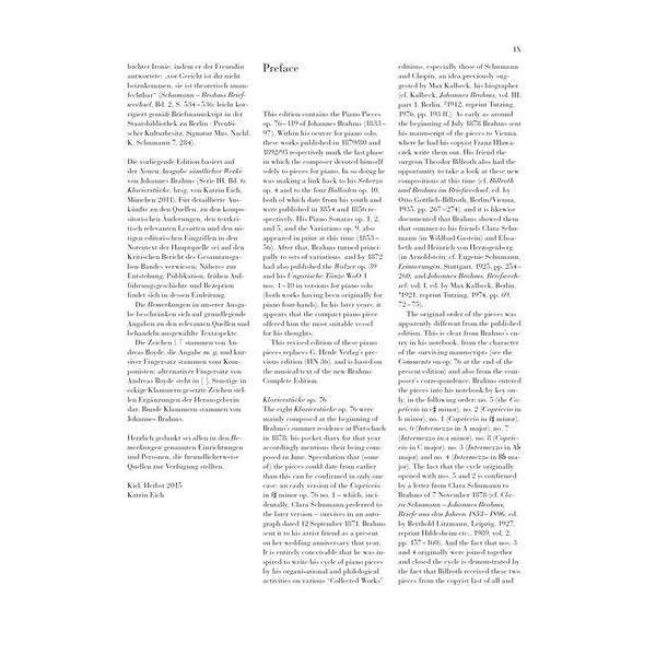 Henle Verlag Brahms Klavierstücke