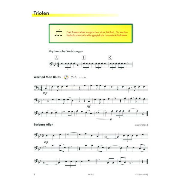 Horst Rapp Verlag Posaune lernen mit Spa 2