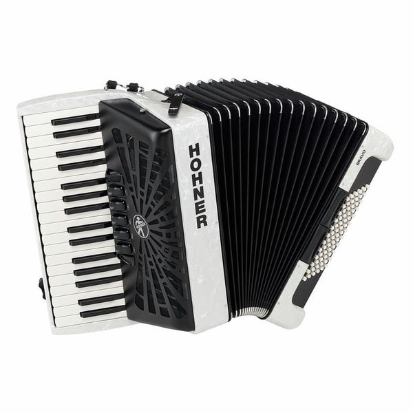 Hohner Bravo III 72 White silent key