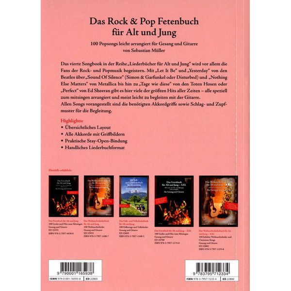 Schott Rock & Pop Fetenbuch Gitarre 1