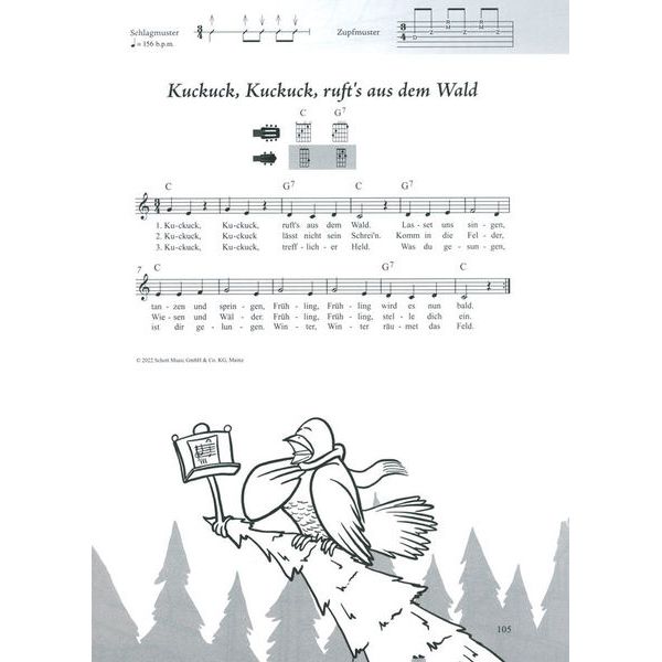 Schott Kinderliederbuch Git/Uku XXL