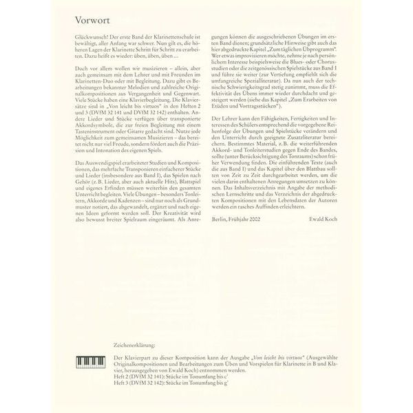 Deutscher Verlag für Musik Neue Schule für Klarinette 2