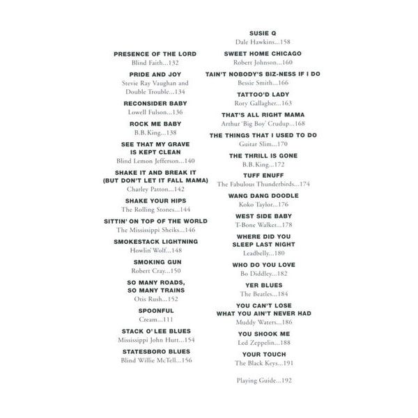 Wise Publications Little Black Book of Blues