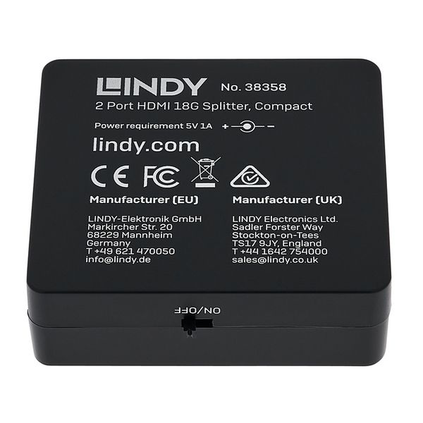 Lindy 2 Port HDMI 18G Splitter