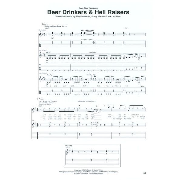 Hal Leonard ZZ Top Early Classics