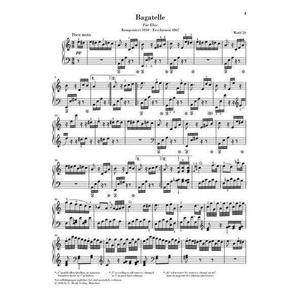 Henle Verlag Beethoven Für Elise
