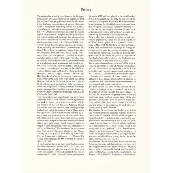 Schott Zauberflöte 2 Querflöten
