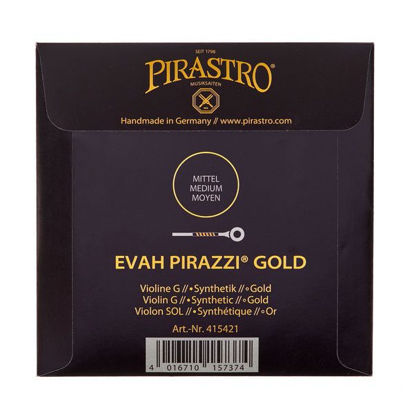Pirastro Evah Pirazzi Gold G Go Violin