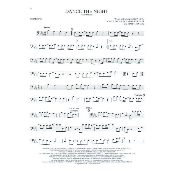 Hal Leonard 101 Top Hits for Trombone