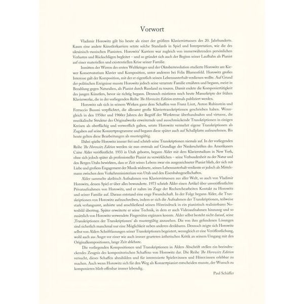 Schott Horowitz Theme and Variation