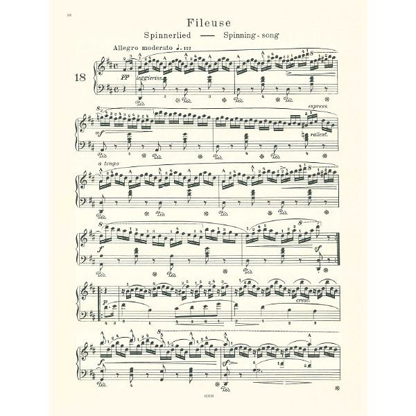 Edition Peters Burgmüller 18 Etüden op. 109