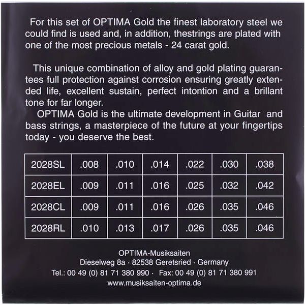 Optima 2028CL Strings Set