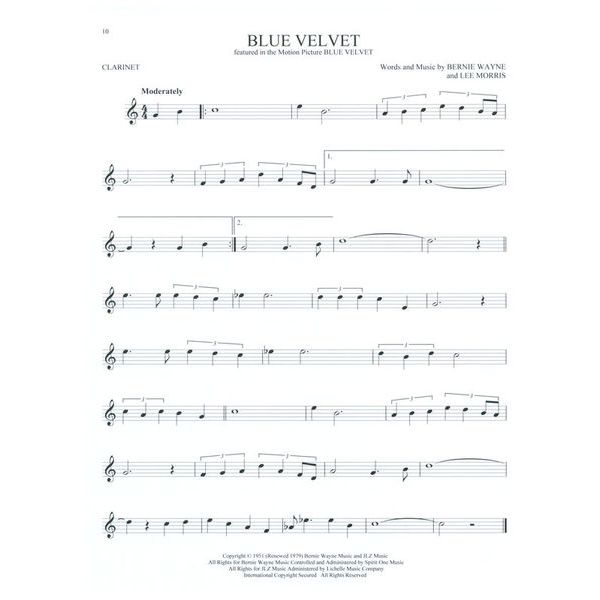 Hal Leonard 101 Movie Hits for Clarinet